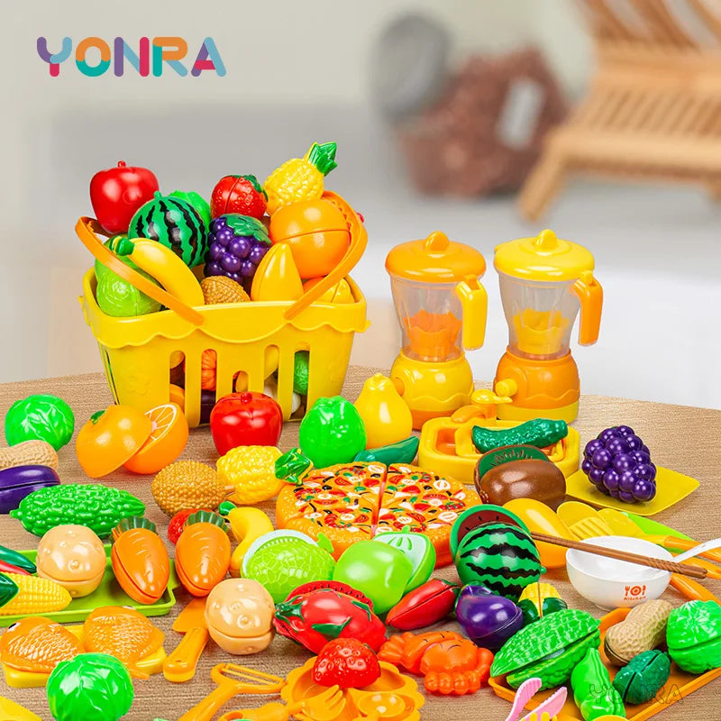 Fruits&Vegetable Model Kitchen Pretend Play Cutting Toys Children's