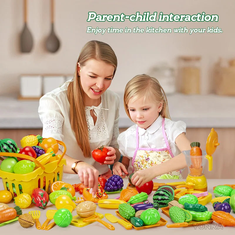 Fruits&Vegetable Model Kitchen Pretend Play Cutting Toys Children's